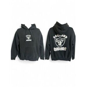 Vtg Oakland Raiders Men's L CH Apparel Black Sweatshirt Hoodie Fear This Graphic